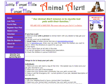Tablet Screenshot of lfhanimalalert.org